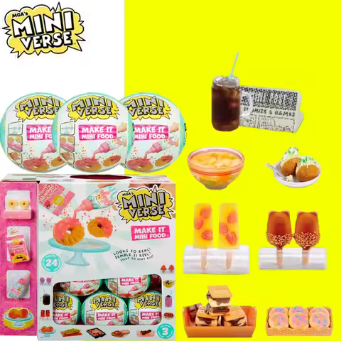 Make It Mini Food Cafe Mini Collectibles MGA's Miniverse Mystery Blind Packaging Resin Play Replica 