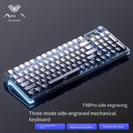 AULA F98 Pro Mechanical Keyboard 3-mode Wireless Bluetooth Hot-swap E-sports Customized Transparent 