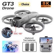 Gt3 Mini Drone 8k Camera 180° ESC Optical Flow Positioning WIFI Aerial Photography Remote Control Ai