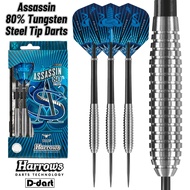 HARROWS STEEL TIP DARTS - 23G ASSASSIN 80% TUNGSTEN STEEL TIP DART