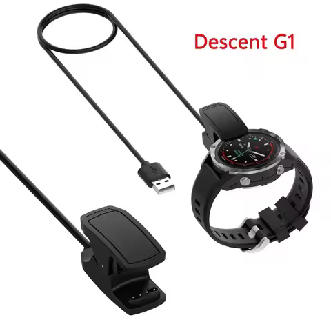 Descent G1 Data Charger for Garmin G1 Solar Charging Clip Replacement Mk1/ Mk2 / Mk2i/Mk2S Smartwatc