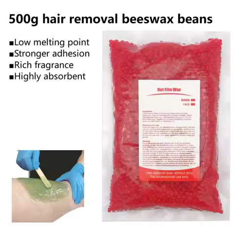 500g Upgraded Hair Removal Wax Beans Solid Wax Therapy Pellets Hair Removal Cream Hard Wax Hot Wax H