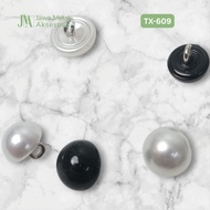 Jawa Plastic Button Luxury Clothes Button Mushroom Plastic Black White 10mm 11mm 12mm TX-609