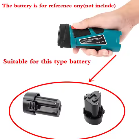 Newest 3W Handheld LED Light for Makita 10.8V-12V Li-ion Rechargeable Battery BL1013 BL1012 BL1014 L