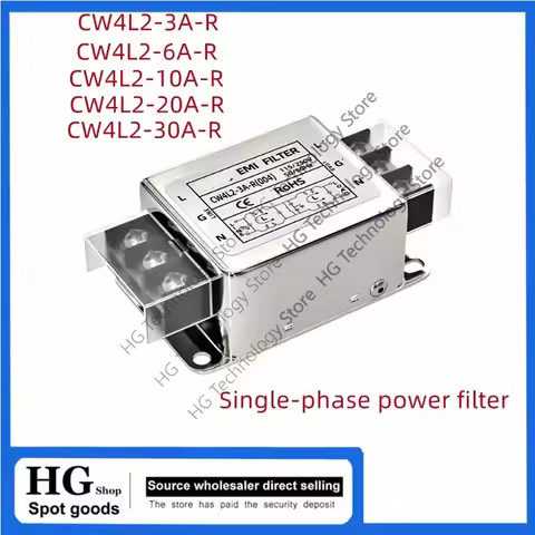 Single-phase power filter CW4L2-3A/6A/10A/20A/30A-R CW4L2-10A-R(004) Bipolar filter terminal block 2
