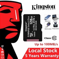 2023 【LOCAL STOCK】 Kingston Micro SD Card Memory Card Class 10 100MB/s 16GB/32GB/64GB/128GB TF Card For drone CCTV Dashcam
