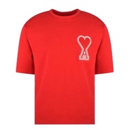 Ami PARIS LARGE HEART PATCH TEE