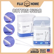 🏠READY STOCK🏠200 Sticks Baby Cotton Buds Swab Double Head Cleaning Newborn Baby Ear Nose Scoop 100% 