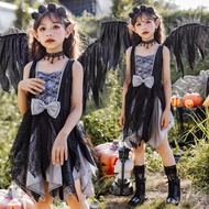 Halloween Childrens Clothing Childrens Vampire Gothic Elf Dress Childrens Clothing Costumes Girls Sk