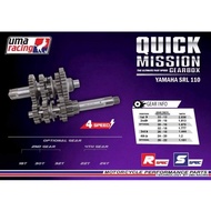 UMA RACING QUICK MISSION GEARBOX GEAR BOX FULL SET YAMAHA SRL 110 SRL110 LAGENDA Z 100% ORIGINAL ORI