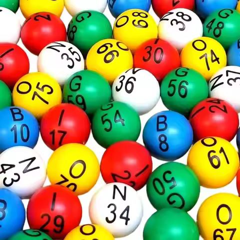 75pack Raffle Colorful Replacement Bingo Balls Set Multicolor Bingo Ball