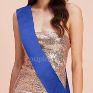 Bride Shoulder Strap Blank Solid Color Birthday Party Sash Wedding Award Ceremony Sash Etiquette Rib