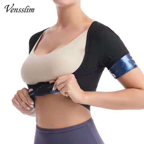 Vensslim Body Shaper Underwear Women Arms Shaper Back Posture Corrector Raise Chest Lifter Push Up T