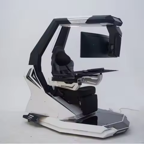 Full-function zero-gravity computer cockpit, computer chair, seat, lie down and stand cockpit