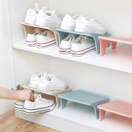 RomanticHouse Footwear Shoe Rack Holder Double Layer Space Saver Storage Stacker Double Shoe Support Plastic Integrated Simple Space Economy Shoe Storage Rack