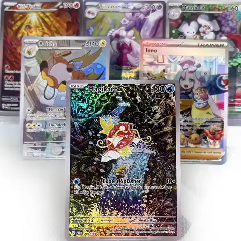 Paldea Evolved PKM Cards PTCG4-C GX Rainbow Magikarp Raichu Tyranitar Iono Rare Collection Battle To