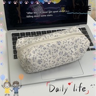 DAPHNE Stationery Bag, Multifunctional Large Capacity Pen Bag, INS Floral Print Pencil  Gift