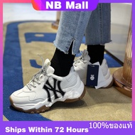ของแท้พิเศษ รองเท้าผ้าใบผู้หญิง MLB NY Big Ball Chunky EMBO New YorK Yankees Shoes Men's and Women's 32SHC6011-50I รองเท้าวิ่ง รองเท้าผ้าใบกีฬา - The Same Style In The Mall