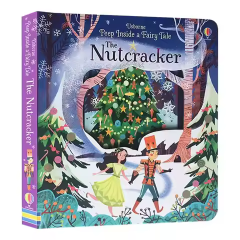 Usborne Peep Inside: The Nutcracker, Fairy Tale English Picture Book, Montessori Kids Bedtime Early 
