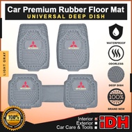 Universal Rubber Matting Deep Dish for MITSUBISHI | Car Deep Dish Matting | Trimable custom trim to 