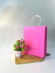 50pcs Paper Bag / Beg Goodies Kahwin / Plain Paper Bag / Kraft Paper Bag Birthday Paper Bag / Shoppi