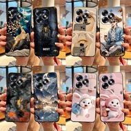 For Itel S23 Plus s23+ S681LN Case Lovely Fashion Cartoon Printed Soft Silicone Black TPU Cover for 