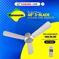 Panasonic 3 Blades Remote Ceiling Fan (48")
