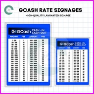 ✢ ❤ GCASH Rate Signage l GCASH Rate Sing | Laminated Signage | Signage