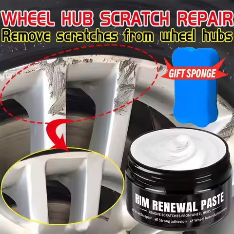 Universal Car Wheel Hub Repair Paste Scratch & Fade Removal for Aluminum Alloy Chrome Rims Tire Rim 