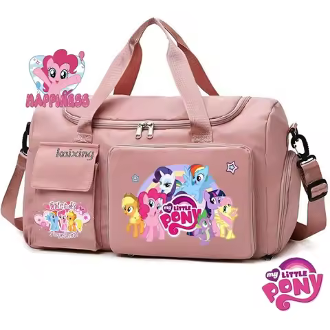 New My Little Pony Gym Bag Compartment Luggage Bag for Men Women Foldable Waterproof Lightweight Yog