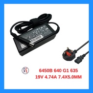 Power Adapter Charger 6450B 640 G1 635 19V 4.74A 7.4x5.0mm