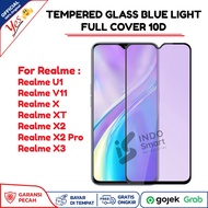 Anti Blue Light Realme U1 V11 X XT X2 Pro X3 Tempered Glass Full Cover Anti-Scratch UV Radiation