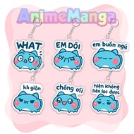 Cute Bugcat Capoo keychain made of transparent acrylic