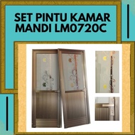 Pintu Kamar Mandi Aluminium / Pintu Kaca Kamar Mandi Aluminium / Pintu