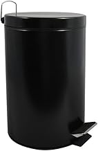 MSV, 12 Litre Capacity Stainless Steel Cosmetic Bin, Modern and Elegant Design, Ideal for Bathroom o