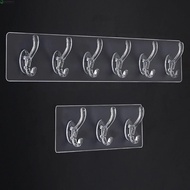 NEEDWAY Storage Rack for Bathroom,Kitchen Autohesion Multi-Application Transparent PVC Clothes Hange
