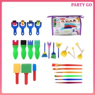 🔧 26pcs Kids Sponges Paint Brushes para sa Mga Kagamitang Pangpinta ng Bata