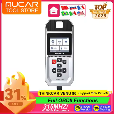 THINKCAR VENU 90 TPMS Tire Pressure Diagnostic Tool Active 315MHz/433MHz Sensor Programming Sensor L