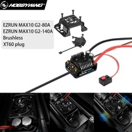 HOBBYWING ESC EZRUN MAX10 G2-80A/140A Brushless ESC for 1/10 1/8 RC Remote Control Model Car Buggy