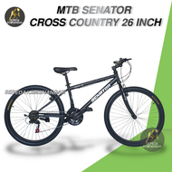Sepeda Gunung Senator MTB Cross Country Ukuran 26 inch Rem V-BRAKE