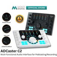 COMICA ADCASTER C2 MULTI-FUNCTIONAL AUDIO INTERFACE WITH I/O INTERFACES, 8 SOUND PADS FOR PODCASTING