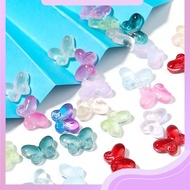 (10PCS)Beads|Glass Beads|Glass Beads|Butterfly Beads|Cute Glass Butterfly Beads