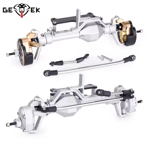 Aluminum Brass Front Rear 4WS Portal Axle Complete Set for 1/10 RC Crawler Car UTB Capra Cheater Rig