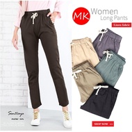 Women Cotton Casual Linen Full Length Trousers Long Pants [P17/441]