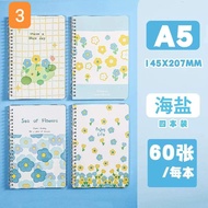 4pcs Notebook A5 size 60 sheets ,Cute Notebook Students School Notebooks
