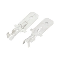 100/50 PCS Automotive Crimp Wire Terminal Brass Tinned Male Cable Connector 7.8MM Splice Pins Quadru