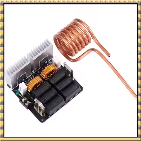 ^AT03 Top ZVS High-Frequency Induction Heating Machine, 1000W, 12-48V DC Input, Max 20A Current, 500
