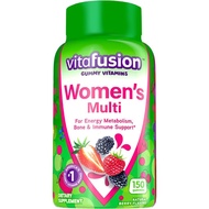 Vitafusion Womens Multivitamin 150 Gummies, Berry Flavored Daily Vitamins for Women With Vitamins A,