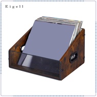 [Eigell] Vinyl Records Storage Holder Tabletop Portable Shelf for CD Files Albums