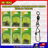 Ichiban Ym 1901 + ym 2011 crane swivel with germany snap b fishing snap